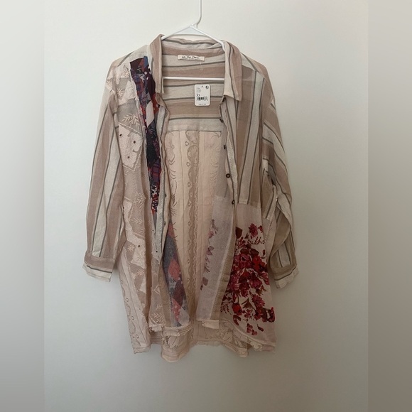 Free People A Bit Of This Shirt lace floral - Picture 6 of 14